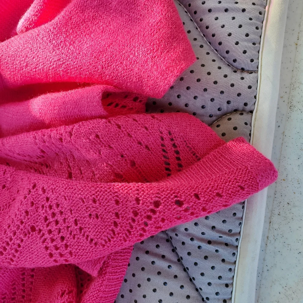 Collection's E.T.C. Pink Women's Open Sweater (Size XL) - Picture 8 of 11